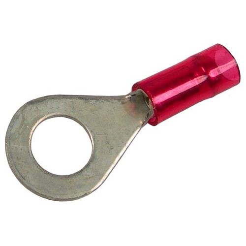 Pico 2909A  22-16 AWG(Red)  Electrical Wiring Nylon Insulated 3/8" Ring / Eye Terminals 500 Per Package Image 0