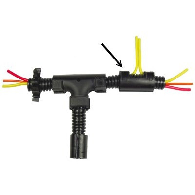 Pico 5107PT  1/2" ID Convoluted Tubing (Split Loom) Outlet Fitting / Connector 1 per Package Image 1