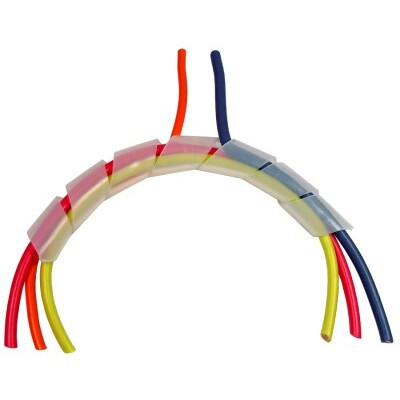 Pico 5120PT  Spiral Wrap 1/4" OD of Unexpanded Flexible Wiring Wrap in Natural Color Polyethylene - 5' per Package Image 1