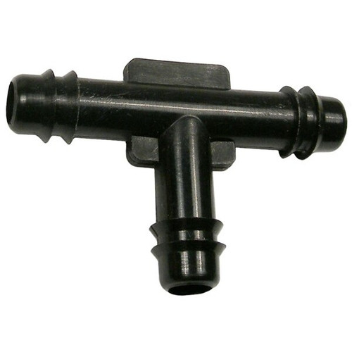 Pico 5235C  3/8" ID Vacuum Line Tee Connectors High Impact Nylon Barbed to Hold Hose - 5 per Bag Image 0