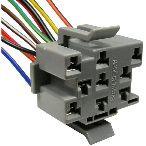 Pico 5311A  Replacement Dash Headlamp Switch Connector Pigtail 7-18ga 1-16ga 1-12ga Leads Gray Compatible with Ford F-Series Vehicles 1987-92  - 25 per Package Image 0