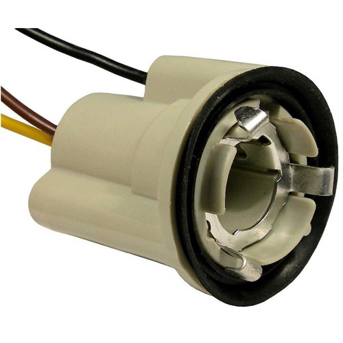 Pico 5402PT  Stop-Tail-Turn-Park Light Socket Double Contact 3-Wire 3-18ga Leads for Bulb 1034, 1154, 1157 Compatible with GM Vehicles - 1 per Bag Image 0