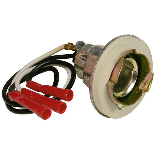 Pico 5451A  Double Contact Tail Light Socket 3-18ga Leads (D2AB14A553HA) for Bulb 1157 Compatible with Ford Vehicles 1973-On - 25 per Package Image 0