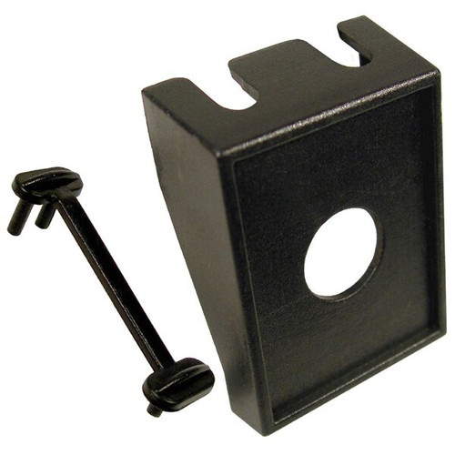 Pico 5501A  1-3/8" x 1-5/8" Toggle Switch Mounting Panel 1/2" Holel Black Modular Style 25 per Package Image 0