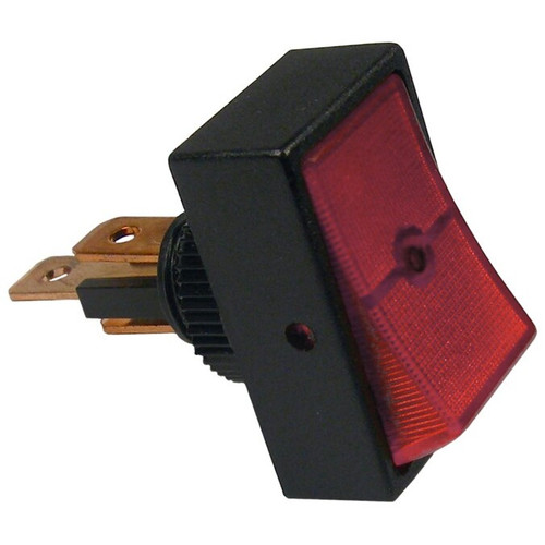 Pico 5516PT  12 Volt 16 Amp On-Off Red Illuminated Rocker Switch 1 per Package Image 0