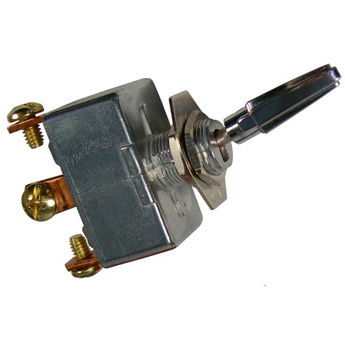 Pico 5543PT  6-12 Volt 50 Amp Heavy Duty On-Off-On Toggle Switch 1" Chrome Handle SPDT 1 per Package Image 0