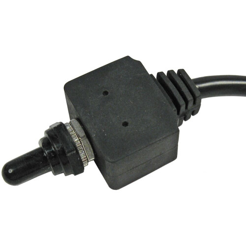 Pico 5589PT  12 Volt 25 Amp Momentary On-Off-Momentary On Waterproof Toggle With Boot SPDT - 3 Position 1 per Package  Image 0