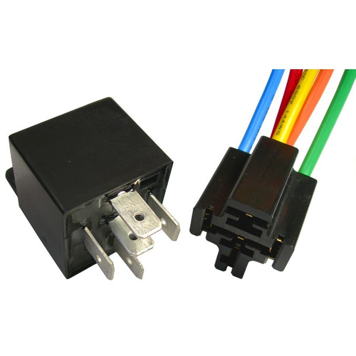 Pico 5591PT  12 Volt 40 Amp 5 Terminal General Purpose Automotive Change-Over Relay and Connector Pigtail Set Image 0