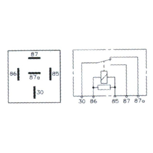 Pico 5591PT  12 Volt 40 Amp 5 Terminal General Purpose Automotive Change-Over Relay and Connector Pigtail Set Image 1