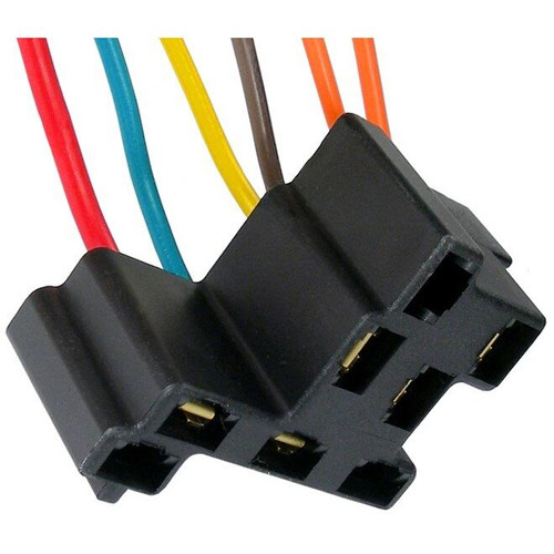 Pico 5658A  Headlight Switch Six Lead Wiring Pigtail 5-18ga and 1-12ga Leads (88860485) Compatible with GM Vehicles 1968-On - 25 per Package Image 0