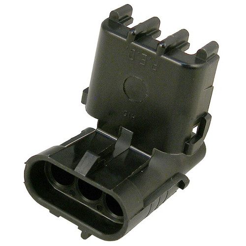 Pico 5864A  Replacement Three Cavity Shroud Housing Compatible with Weatherpack Connector (12010717) 100 per Package Image 0