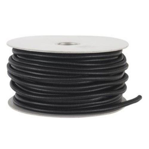 Drossbach R014PEBS250  1/4" x 250' Black Corrugated Tubing/Split Loom Image 0