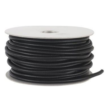 Drossbach R014PEBS250  1/4" x 250' Black Corrugated Tubing/Split Loom Image 0