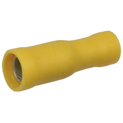 Pico 1369A   12-10 AWG (Yellow) 0.195" Vinyl Insulated Electrical Wiring Bullet Receptacle 500 per Package Image 0