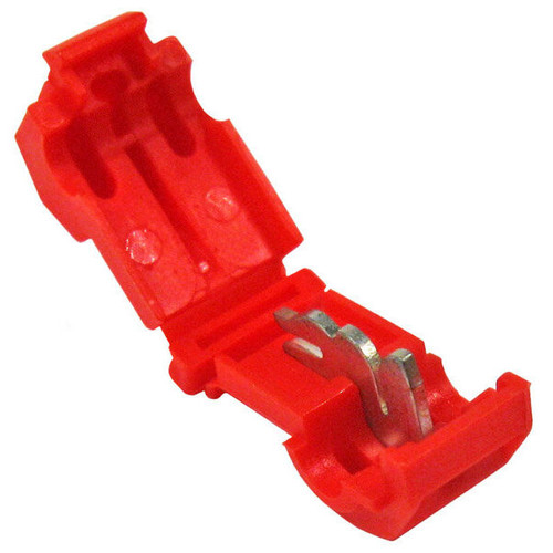 Pico 1567PT  22-16 AWG (Red) Electrical Wiring 0.250" Tab Snap T-Tap / Splice Connector 15 Per Package Image 0