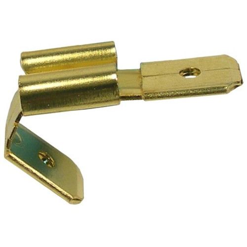Pico 1591PT  Electrical Wiring 0.250" Tab Brass Double Male/Female Quick Connect Adapter 50 Per Package Image 0