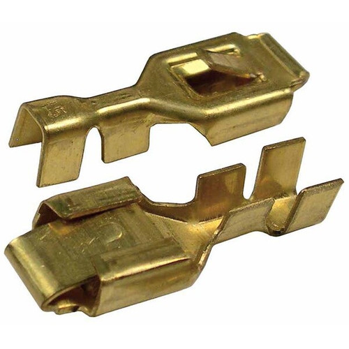 Pico 1599QT  Electrical Wiring Brass 0.250" Female Lock Receptacle Connector 2 Per Package Image 0