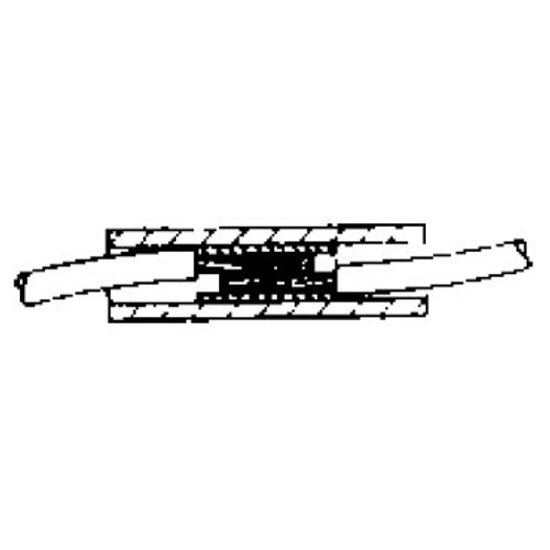 Pico 1701PT  22-16 AWG(Red)  Flared Vinyl Insulated Electrical Wire Parallel Butt Connector 100 Per Package Image 1