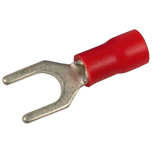 Pico 1723QT  22-16 AWG(Red)  Flared Vinyl Insulated Electrical Wiring #6 Spade Terminals 5 Per Package Image 0