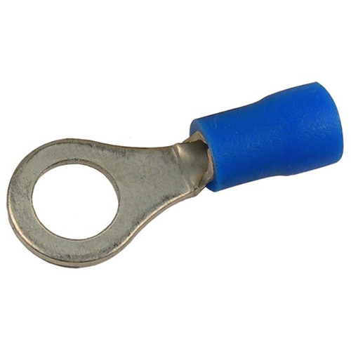 Pico 1804A  16-14 AWG(Blue)  Flared Vinyl Insulated Electrical Wiring #8 Ring Terminals 1000 Per Package Image 0