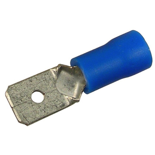 Pico 1856KT  16-14 AWG(Blue)  Flared Vinyl Insulated Electrical Wiring 0.250" Male Tab Quick Connect Terminal 19 Per Package Image 0