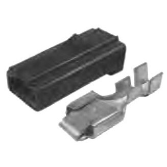 Pico 1863PT  Black Plastic 0.250" Tab Quick Connect Body 25 Per Package Image 1