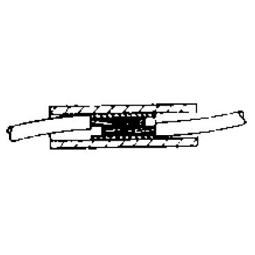 Pico 1901A  12-10 AWG(Yellow)  Flared Vinyl Insulated Electrical Wire Parallel Butt Connector 500 Per Package Image 1