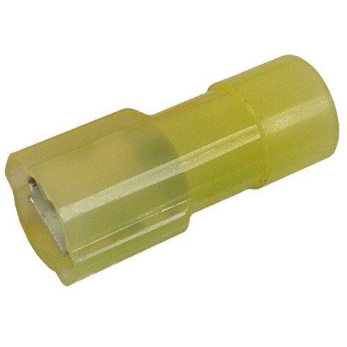 Pico 1965G  12-10 AWG(Yellow)  Nylon Fully Insulated Electrical Wiring 0.250" Tab Female Quick Connect Receptacle Terminal 100 Per Package Image 0