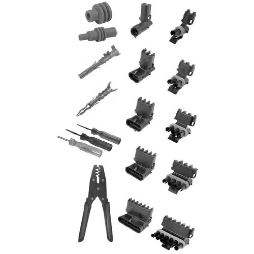 Pico 0003-OG4  216 Piece Electrical Connector Assortment Kit with Tools in Plastic Kit Box  Compatible with GM Weatherpack Image 1