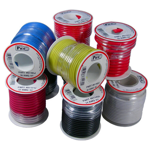 Pico 0006-J-10  10 Primary Wire Junior Spool Assortment 10-18 AWG Assorted Colors Image 0