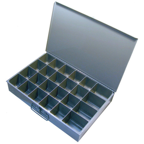 Pico 0015A  18" x 12" x 3" Empty 24 Compartment Large Metal Kit Drawer Image 0
