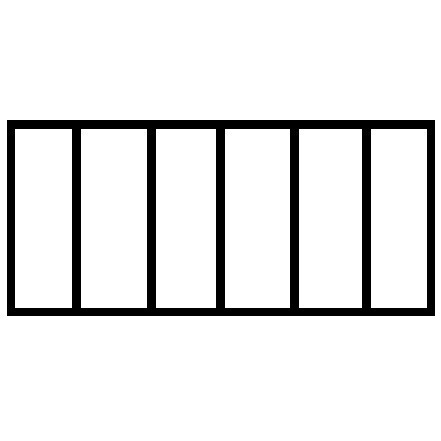 Pico 0018A  10-1/2" x 7" x 1-1/2" Empty 6 Compartment Flex Plastic Kit Box Image 1