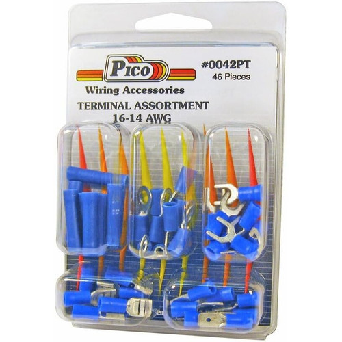 Pico 0042PT  46 Piece 16-14 AWG Butt Connector and Assorted Terminal Kit Image 0
