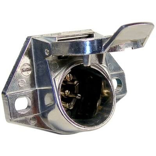 Pico 0709A  Metal 7-Pole 40 Amp Female Socket Electrical Connector with Locking Cover 10 per Package Image 0