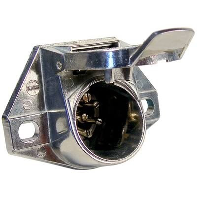 Pico 0709A  Metal 7-Pole 40 Amp Female Socket Electrical Connector with Locking Cover 10 per Package Image 0