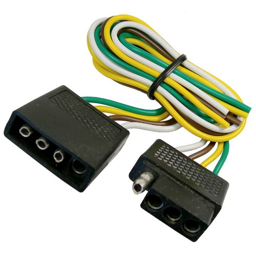 Pico 0715PT  4-Way Shrouded Flat Trailer Electrical Connector 12" Male and Female Image 0 Pico 0715PT  4-Way Shrouded Flat Trailer Electrical Connector 12" Male and Female Image 0