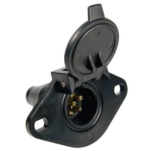 Pico 0728A  Plastic 6-Pole 35 Amp Female Socket Trailer Electrical Connector with Boot 20 per Package Image 0