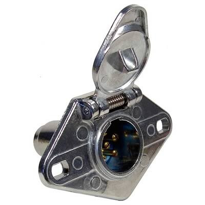 Pico 0729PT  Metal 6-Pole 35 Amp Female Socket Trailer Electrical Connector Image 0