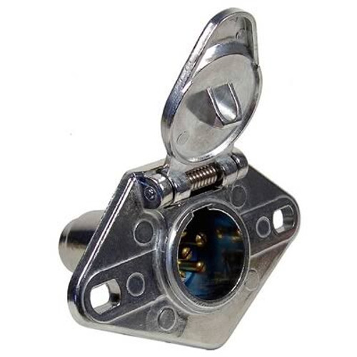 Pico 0729PT  Metal 6-Pole 35 Amp Female Socket Trailer Electrical Connector Image 0 Pico 0729PT  Metal 6-Pole 35 Amp Female Socket Trailer Electrical Connector Image 0