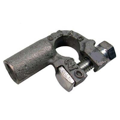 Pico 0820A  2/0 AWG Solder or Crimp Right Angle Positive Battery Terminal 100 per Box Image 0