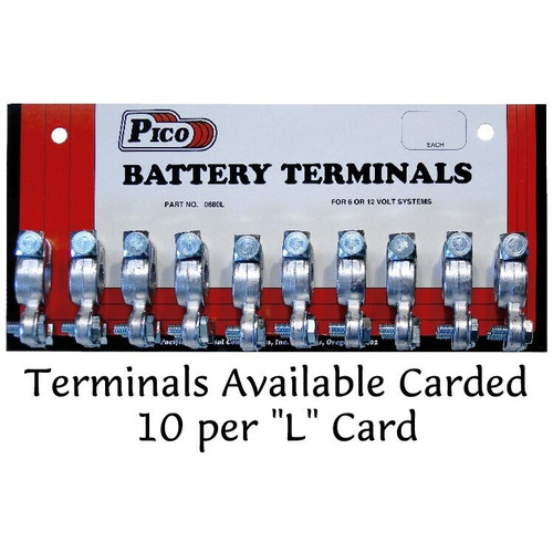 Pico 0880AS  Universal 6-1/0 AWG Emergency Top Post Battery Terminal 100 Per Case Image 1