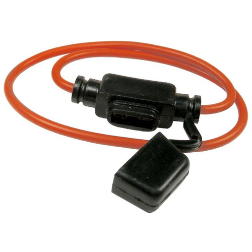 Pico 0965A   10 AMP In-Line ATM Mini Blade Fuse Holder with Dust Cap 16 AWG 100 per Package Image 0