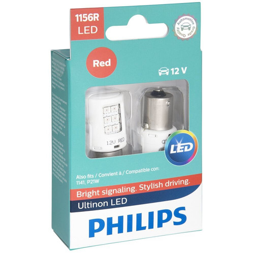 Philips 1156RLED  Ultinon LED - Red - 2 per Package Image 0