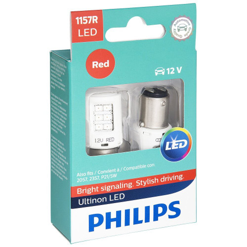 Philips 1157RLED  Ultinon LED - Red - 2 per Package Image 0 Philips 1157RLED  Ultinon LED - Red - 2 per Package Image 0