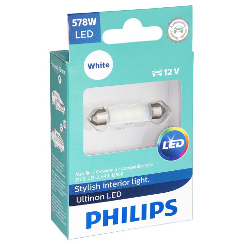 Philips 578WLED  Ultinon LED - White - 2 per Package Image 0