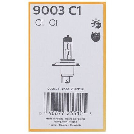 Philips 9003  Standard Halogen Replacement Headlight Bulb - 1 per Box (9003C1) Image 2