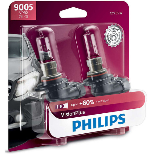Philips 9005  VisionPlus Upgrade Headlight Bulbs - 2 per Package (9005VPB2) Image 0