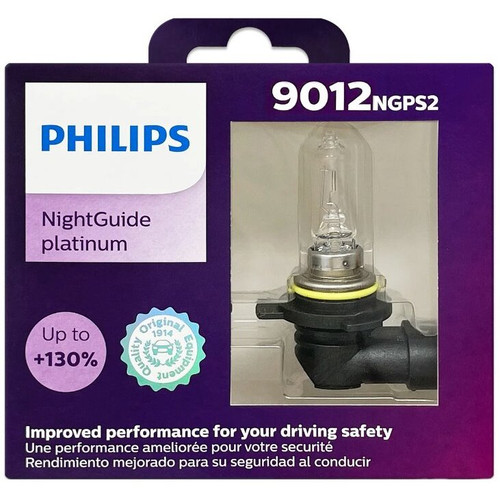 Philips 9012  NightGuide Platinum Upgrade Headlight Bulbs - 2 per Package (9012NGPS2) Image 2