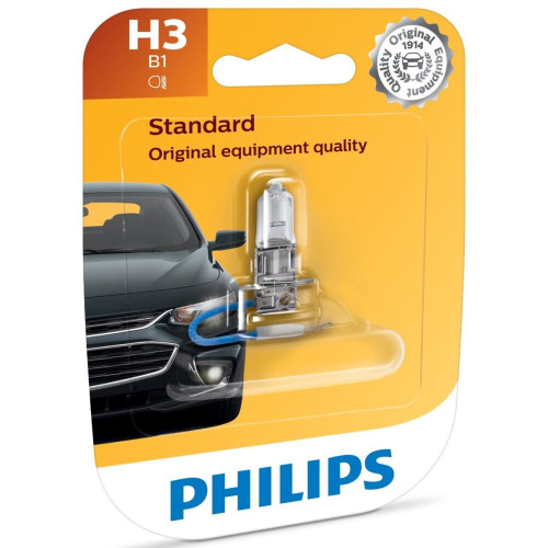 Philips H3  Standard Halogen Replacement Fog / Driving Light  Bulb - 1 per Box (H3B1) Image 0