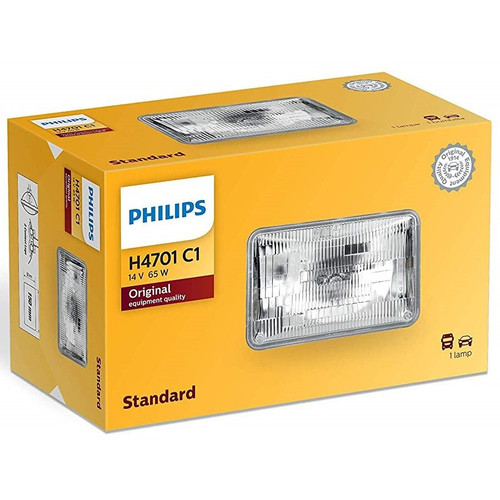 Philips H4701  Standard Halogen Sealed Beam Headlamp - 1 per Box (H4701C1) Image 0